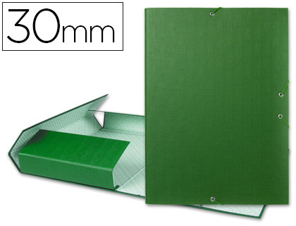 [2025279] LIDERPAPEL - CARPETA PROYECTOS FOLIO LOMO 30MM Cartón FORRADO VERDE (Ref.PY35)