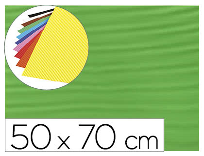 [2067833] LIDERPAPEL - GOMA EVA ONDULADA 50X70CM 2,2MM DE ESPESOR VERDE (Ref.GC06)