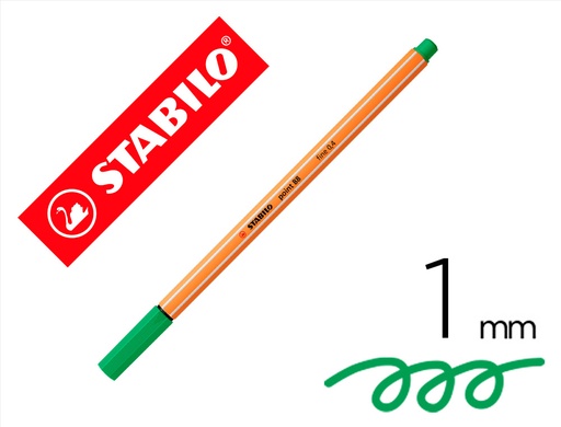 [9150806] STABILO - Rotulador Point 88 0.4mm esmeralda (Ref.88/16)