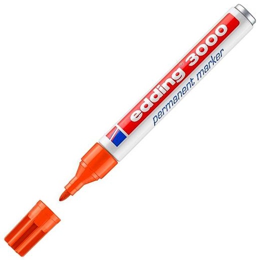 [1942225] EDDING - Marcador permanente punta redonda 1.5-3mm naranja (Ref.3000-06)