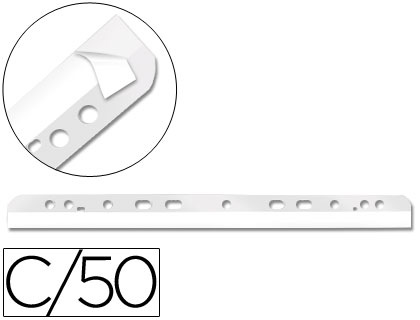 [2046175] Q-CONNECT - TIRA MULTITALADRO AUTOADHESIVA PARA DOCUMENTOS A-4 Y A-5 PACK DE 50 UNIDADES (Ref.KF27050)