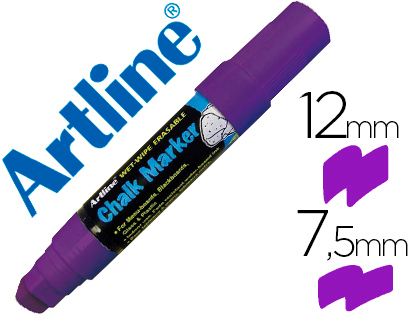 [2052818] ARTLINE - ROTULADOR PIZARRA VERDE NEGRA EPW-12 MM COLOR VIOLETA (Ref.EPW-12 VI-PU)