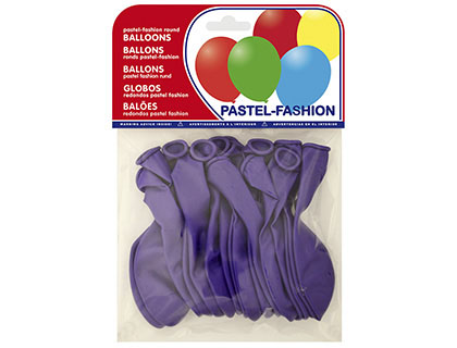 [2063222] GLOBOS PASTEL LILA BOLSA DE 20 UNIDADES (Ref.20013)