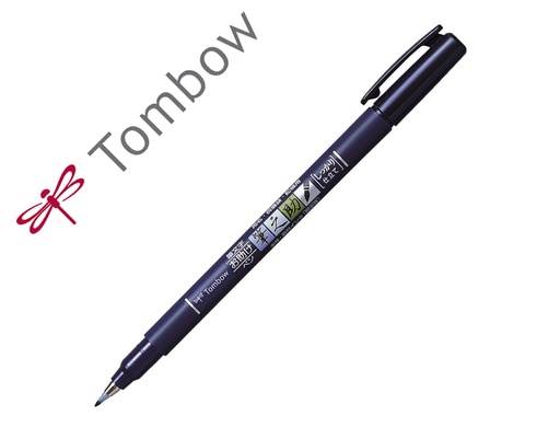[9936911] TOMBOW - FUDENOSUKE ROTULADOR CALIGRAFÍA PUNTA ELÁSTICA DURA NEGRO (Ref.WS-BH)