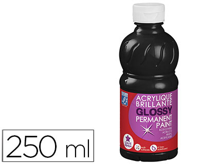 [2063166] LEFRANC & BOURGEOIS - PINTURA ACRILICA L&B BRILLO NEGRO BOTE DE 250 ML (Ref.807541)
