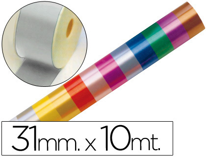 [2015524] CINTA FANTASIA 10 MT X 31 MM PLATA (Ref.2410-05)