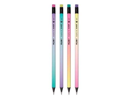 [9937195] MILAN - LAPIZ de GRAFITO SUNSET con GOMA - HB BOTE de 48 (Ref.71622724)