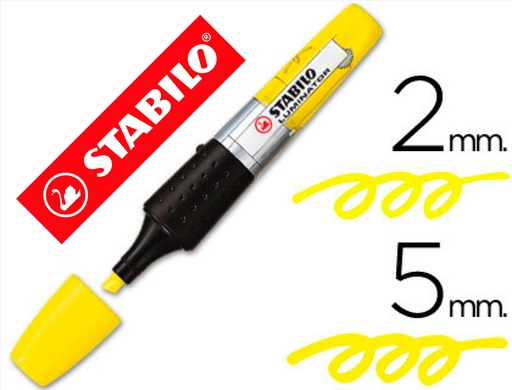 [9031598] STABILO - Marcador fluorescente LUMINATOR Trazo 2-5 mm Punta biselada Tinta liquida (Ref.71/24)