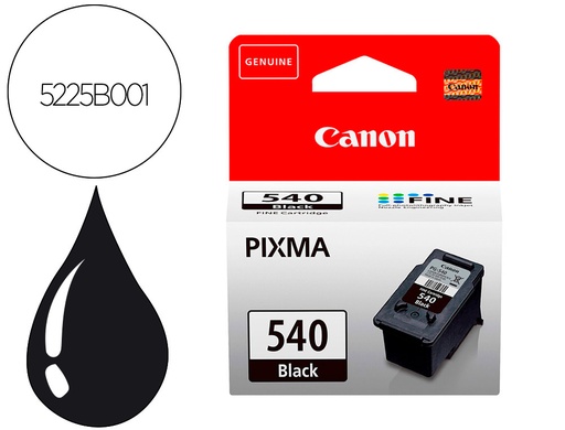 [9058332] CANON - Cartuchos ORIGINALES Inyección De Tinta PG540 Negro Blister (Ref.5225B005)
