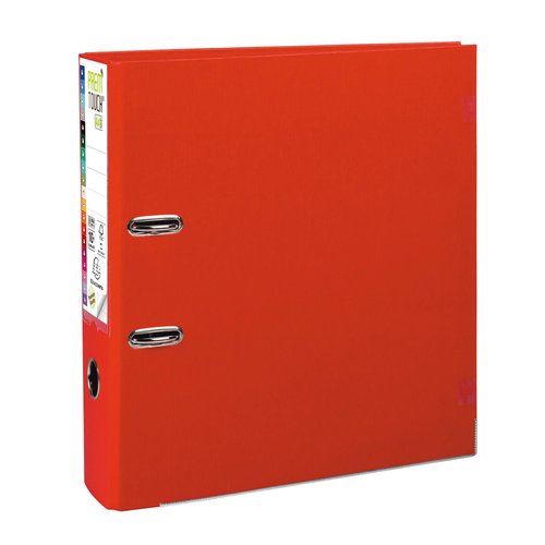 [9935680] EXACOMPTA - ARCHIVADOR palanca PREM TOUCH FORRADO PP RADO A4+ 80mm ROJO (Ref.53345E)