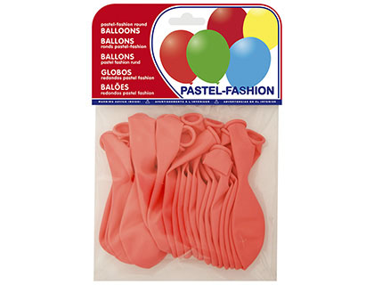 [2063226] GLOBOS PASTEL ROSA BOLSA DE 20 UNIDADES (Ref.20009)