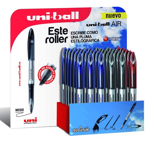 [9940679] UNI-BALL - BOLIGRAFO ROLLER AIR UBA-188-L 0,7 MM TINTA LIQUIDA 3D EXPOSITOR DE 36 UNIDADES (Ref.182634473)