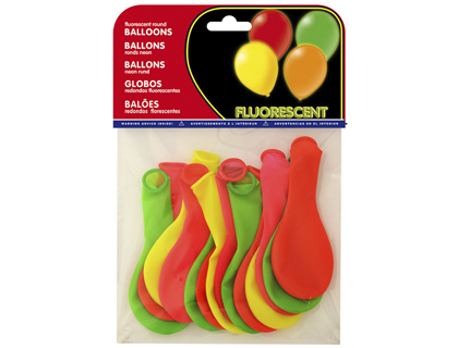 [2063228] GLOBOS FLUORESCENTES BOLSA DE 15 UNIDADES (Ref.20002)