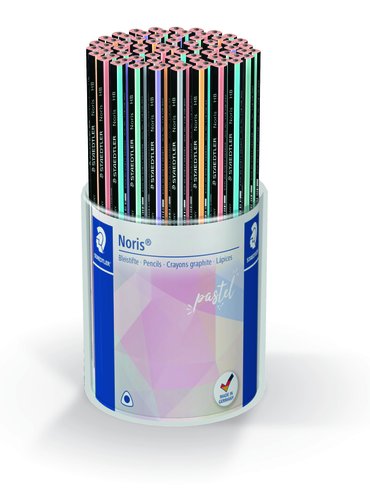 [9936246] STAEDTLER - LAPIZ de GRAFITO 118 NORIS CLUB TRIANGULAR SLIM COLORES PASTEL EXPOSITOR de 72 (Ref.118 KP72PA)
