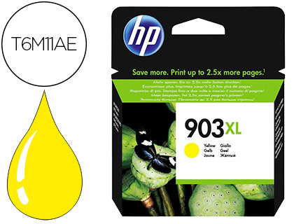 [2064732] HP ( HEWLETT PACKARD ) - INK-JET JET 903XL OFFICEJET PRO 6960 / 6970 / 6974 AMARILLO 825 PAGINAS (Ref.T6M11AE)