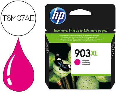 [2900076] HP ( HEWLETT PACKARD ) - INK-JET N.903XL OFFICEJET 6960 / 6970 MAGENTA 825 PAGINAS (Ref.T6M07AE)