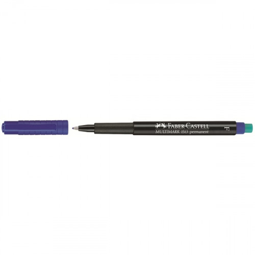 [1152469] FABER CASTELL - Marcador PERMANENTE MULTIMARK F. COLOR AZUL. (Ref.151351)