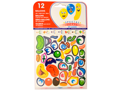 [2054711] GLOBOS + PEGATINAS BOLSA DE 12 (Ref.20114)