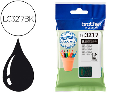 [2154826] BROTHER - Cartuchos ORIGINALES Inyección De Tinta De Tinta negro 550 páginas MFC-J6530DW/J6930DW LC-3217BK (Ref.LC3217BK)