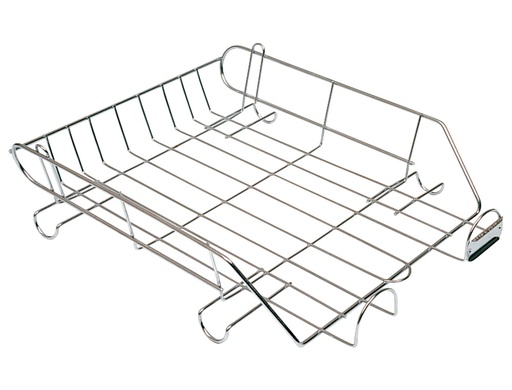 [2013301] Q-CONNECT - Bandeja de Sobremesa METALICA CROMADA 370X275 MM (Ref.KF04283)