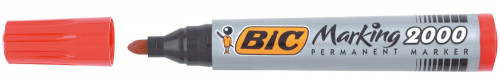 [1153392] BIC - Marcador permanente 2000 Trazo 1.7mm Punta conica Tinta base alcohol Rojo 820913 (Ref.8209133)