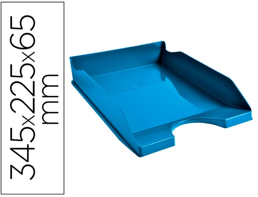 [2162334] EXACOMPTA - Bandeja sobremesa clean safe azul 345x255x65 mm (Ref. 123100D)