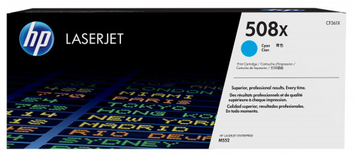 [2064742] HP ( HEWLETT PACKARD ) - Toner Laser ORIGINALES ORIGINALES 508X alta capacidad cyan () (Ref.CF361X)