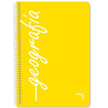 [9933290] PACSA - BLOCK ASIGNATURAS tapa PP Fº 80h CUADRIC.4x4 90g GEOGRAFIA (Ref.16527)