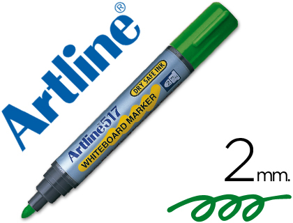 [2015477] ARTLINE - ROTULADOR PIZARRA ERDE -PUNTA REDONDA 2 MM -TINTA DE BAJO OLOR (Ref.EK-517 V)