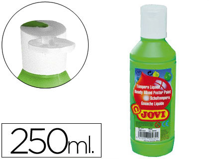[2051926] JOVI - TEMPERA LIQUIDA ESCOLAR 250 ML VERDE MEDIO (Ref.50217)
