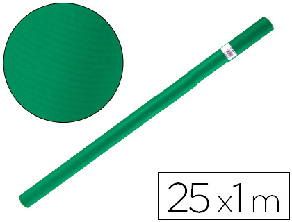 [2059140] LIDERPAPEL - PAPEL KRAFT VERDE MUSGO ROLLO 25X1 MT (Ref.PK29)