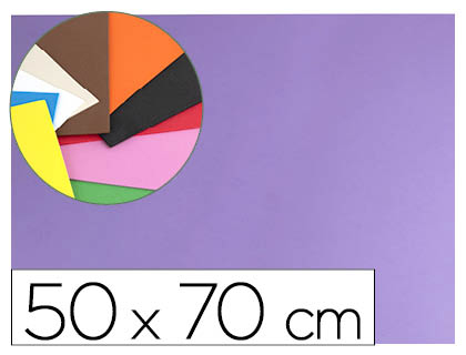 [2043363] LIDERPAPEL - GOMA EVA 50X70CM 60G/M2 ESPESOR 1.5MM LILA (Ref.GE47)