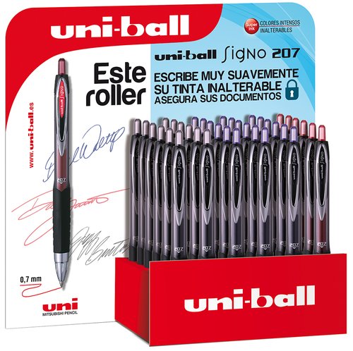 [9940787] UNI-BALL - ROLLER GEL RT. SIGNO 207 0,7 (UMN-207) EXPOSITOR de 36 (Ref.182634317)