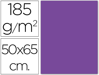 [9021030] CANSON - Cartulina IRIS 50x65 cm Violeta 185 gr (Ref.200040231)