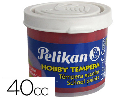 [2007896] PELIKAN - TEMPERA HOBBY 40 CC CARMIN -N.34 (Ref.63524)