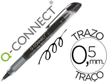 [2072035] Q-CONNECT - ROTULADOR ROLLER BALL NEGRO 0,5 MM (Ref.KF50139)