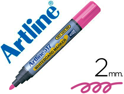 [2025671] ARTLINE - ROTULADOR PIZARRA SA -PUNTA REDONDA 2 MM -TINTA DE BAJO OLOR (Ref.EK-517 RO)