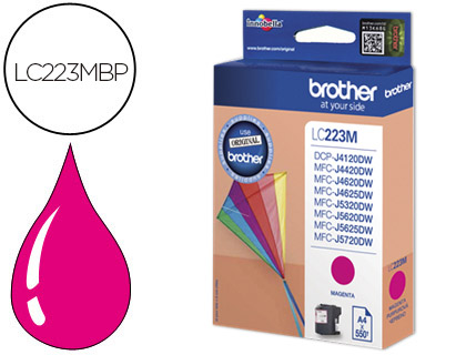 [9077426] BROTHER - Cartuchos ORIGINALES Inyección De Tinta LC223M Magenta (Ref.LC223MBP)