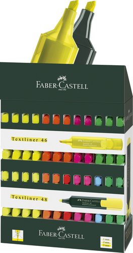 [9934255] FABER CASTELL - MARCADOR FLUOR FABER-CASTELL TEXTLINER 48 EXPOSITOR de 120 (Ref.254820)