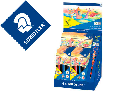 [9079549] STAEDTLER - Lapices de colores wopex ecologico expositor de 20 cajas de 12 colores y 5 cajas de 24 colores (Ref. 185 CA-1)