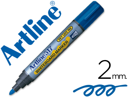 [2015474] ARTLINE - ROTULADOR PIZARRA ZUL -PUNTA REDONDA 2 MM -TINTA DE BAJO OLOR (Ref.EK-517 A)