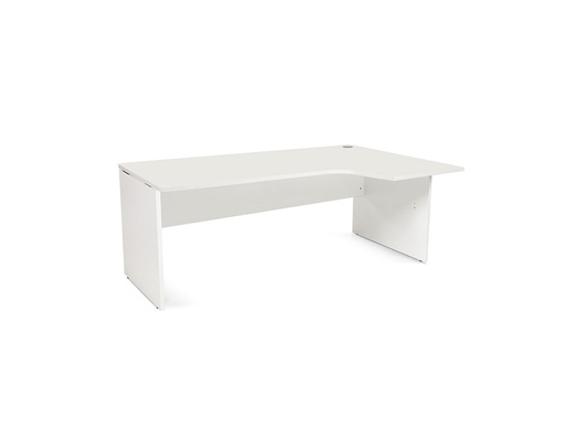 [2063256] ROCADA - MESA SERIE WORK 180X120 CM DERECHA ACABADO AW04 BLANCO/BLANCO (Ref.WORK 2052AW04)