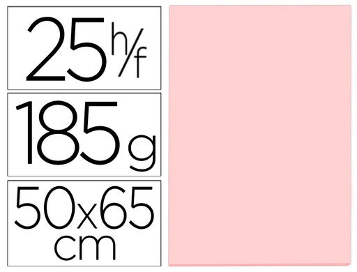 [9012675] CANSON - Cartulina IRIS 50x65 cm Rosa 185 gr (Ref.200040225)