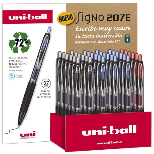 [9932621] UNI-BALL - ROLLER GEL RT. JETSTREAM SPORT 0,7 (SXN-157) EXPOSITOR de 36
18x SXN157300 AZUL
12x SXN157200 NEGRO
 6x SXN157400 ROJO (Ref.182634394)