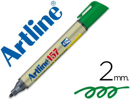 [2022098] ARTLINE - ROTULADOR PIZARRA ERDE -PUNTA REDONDA 2 MM (Ref.EK-157 V)