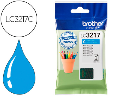 [2154830] BROTHER - Cartuchos ORIGINALES Inyección De Tinta cián 550 páginas MFC-J6530DW/J6930DW LC-3217C (Ref.LC3217C)