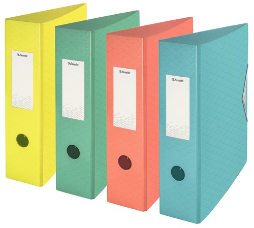 [9932765] ESSELTE - ARCHIVADOR palanca COLOUR´ICE POLYFOAM FORRADO con RADO A4 75mm COLORES SURTIDOS (Ref.626219)