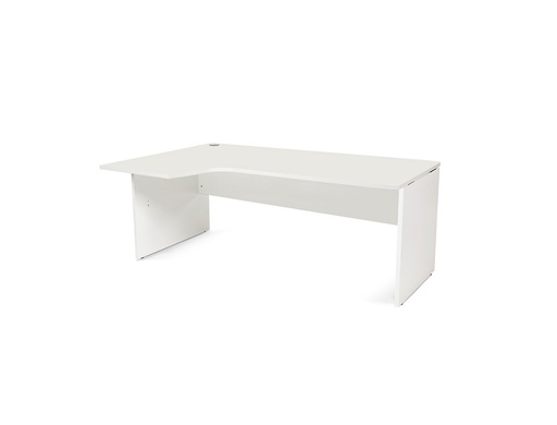 [2063258] ROCADA - MESA SERIE WORK 180X120 CM IZQUIERDA ACABADO AW04 BLANCO/BLANCO (Ref.WORK 2054AW04)