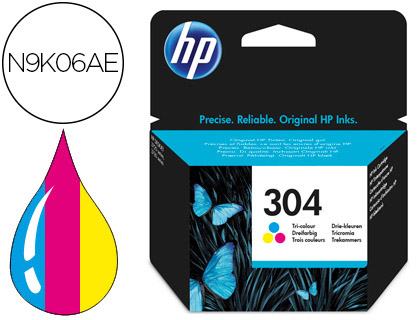 [9900071] HP ( HEWLETT PACKARD ) - INK-JET N.304 DESKJET 3000 / 3720 / 3730 TRICOLOR 100 PAGINAS (Ref.N9K05AE)