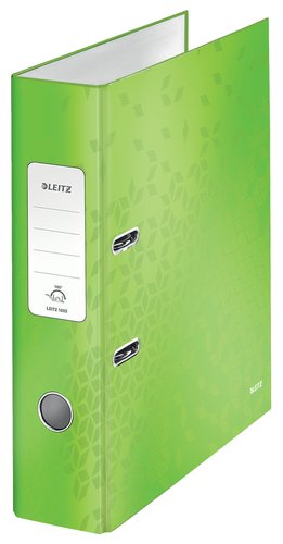 [9934261] LEITZ - ARCHIVADOR palanca WOW A4 180º 80mm VERDE METALIZADO (Ref.10050164)